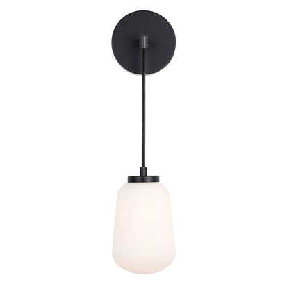 AFX Lighting Olivia 1Lt 14" LED Wall Sconce, Black/White