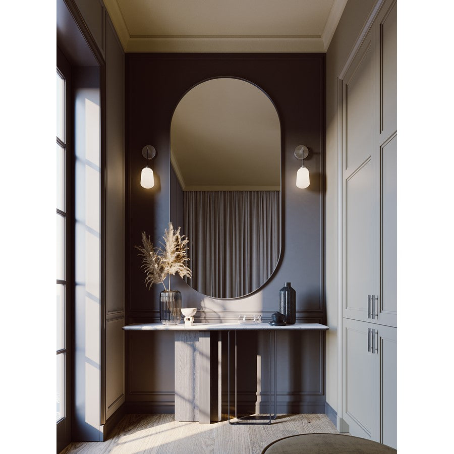 AFX Lighting Olivia 1Lt 14" LED Wall Sconce, Chrome/White