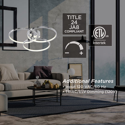 AFX Lighting Orion Flush Mount, LED 26W/120V