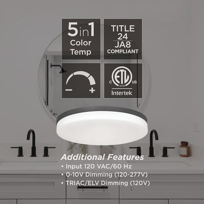 AFX Lighting Oscar 1 Light Flush Mount