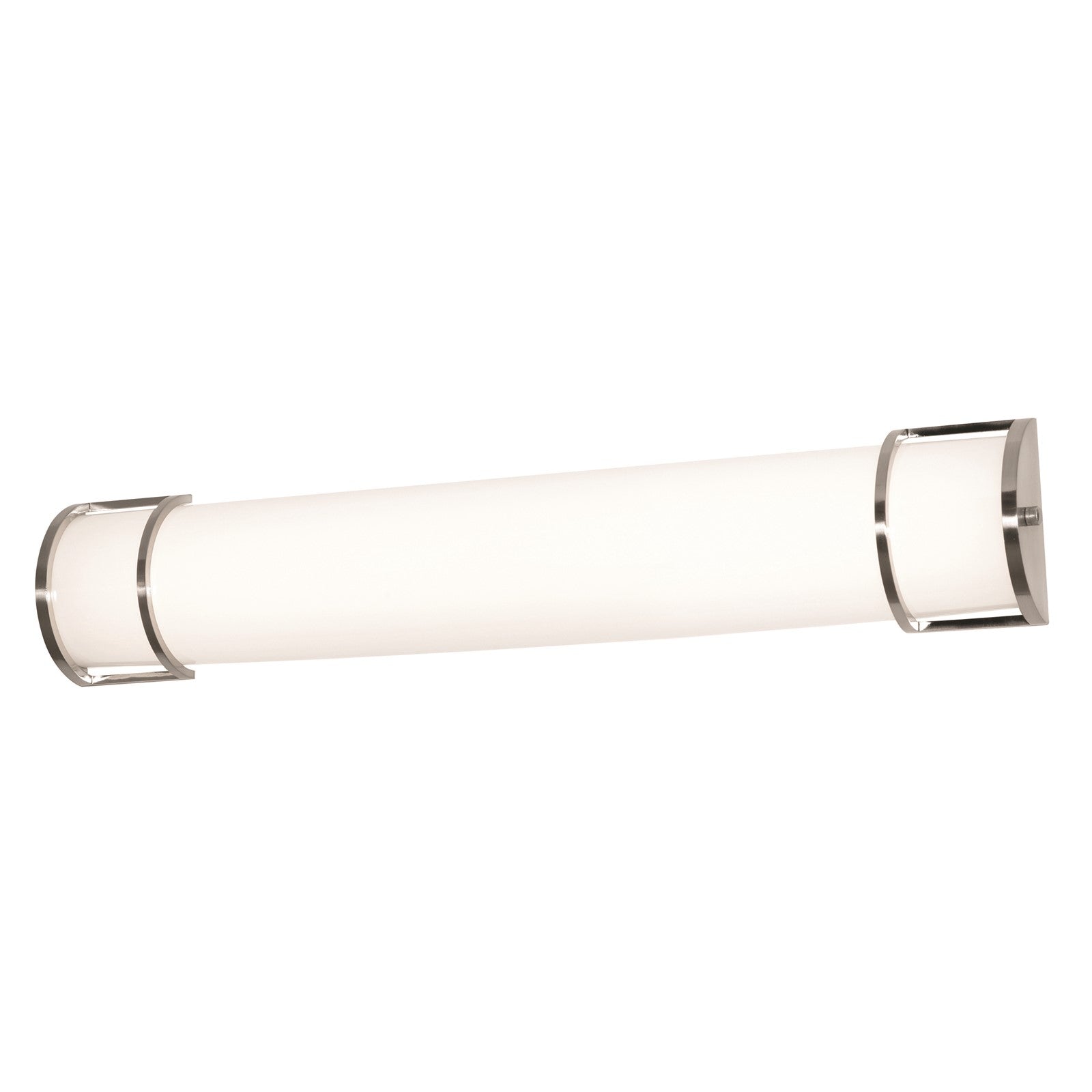 AFX Lighting Pacific 1Lt 24" Vanity Light, Satin Nickel/White
