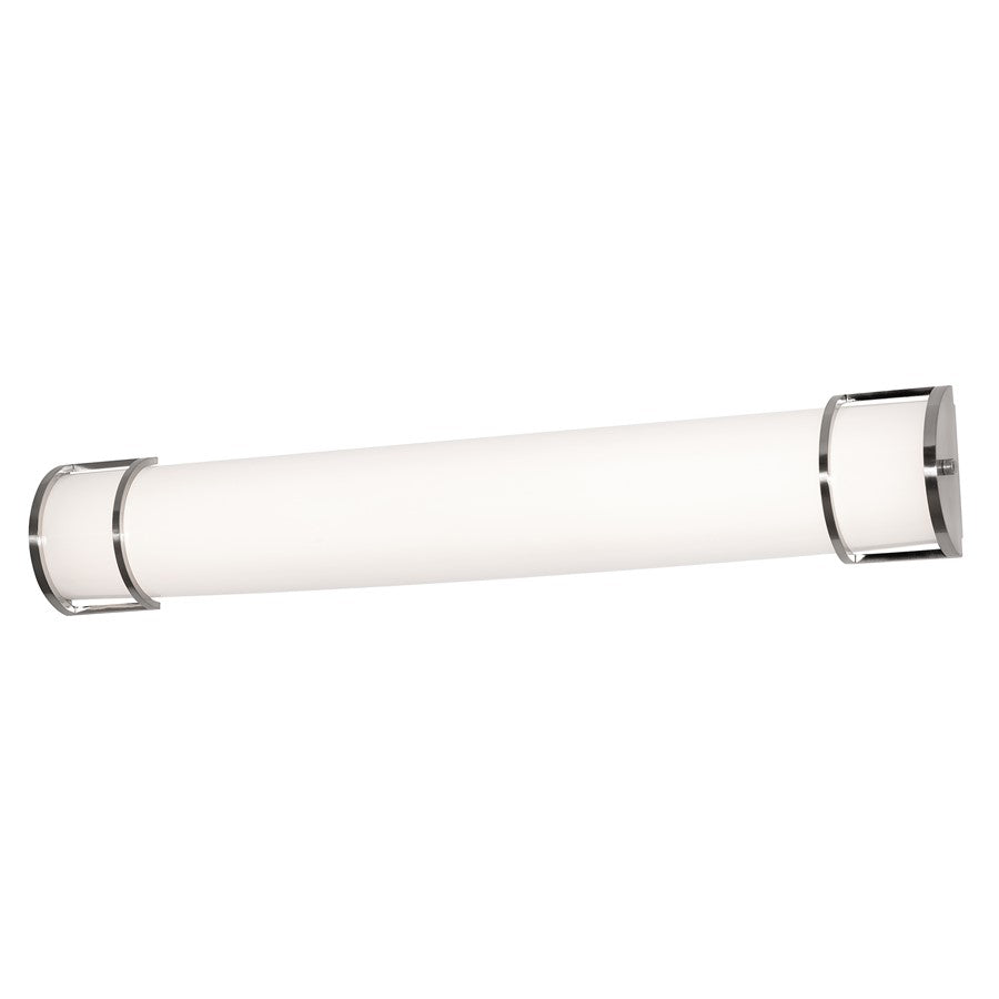 AFX Lighting Pacific 1LT LED 48" Linear Vanity, Nickel/White - PCV483400L30SN