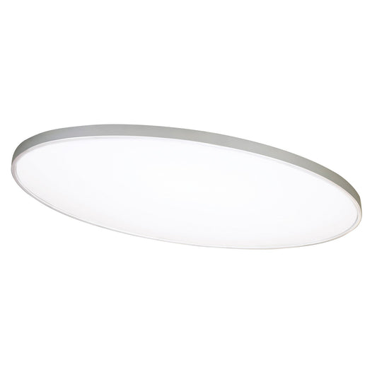 AFX Lighting Ideal 32'' Oval 1Lt LED Flush Mount, Nickel/White