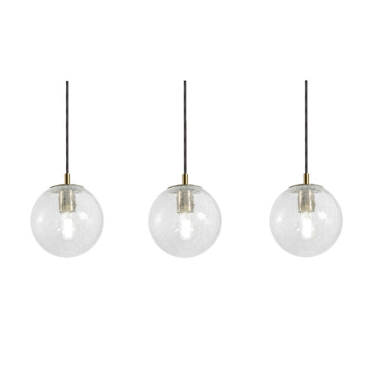 AFX Lighting Palla 3-Light Linear Pendant, Antique Brass/ - PLAP07MBLBLNR3