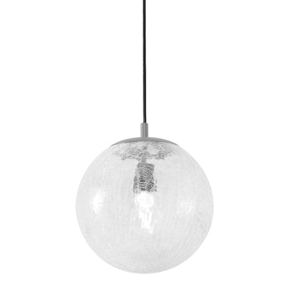 AFX Lighting Palla 1Lt 9'' Medium Base Pendant, Nickel/Frosted - PLAP09MBSN
