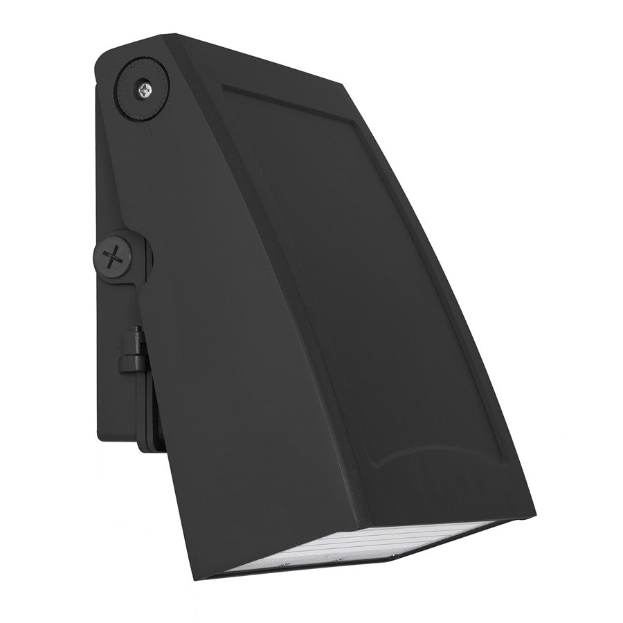 AFX Lighting Poly 1 Light 8" Outdoor Wall Light, Black/Clear - POLW0708LAJD2BK