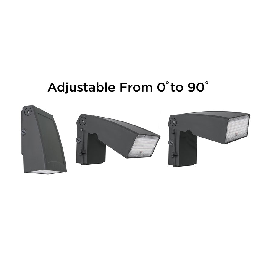 AFX Lighting Poly 1 Light 8" Outdoor Wall Light, Black/Clear