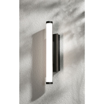 AFX Lighting Path 1Lt 24" LED Outdoor Sconce, Black/Frosted