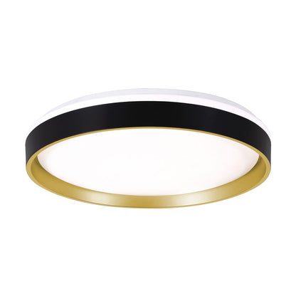 AFX Lighting Rana 1LT LED 19" Flush, Black/5CCT/120V/Frosted - RNAF19LAJD1BK