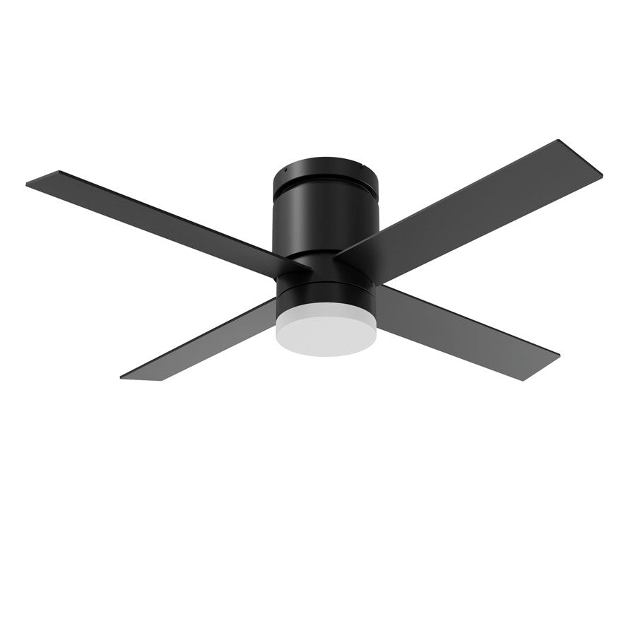 AFX Lighting Ross 1Lt 52" 4 Blade LED Fan, BK/FR/Remote - RSSN524LDCBKBK-RC