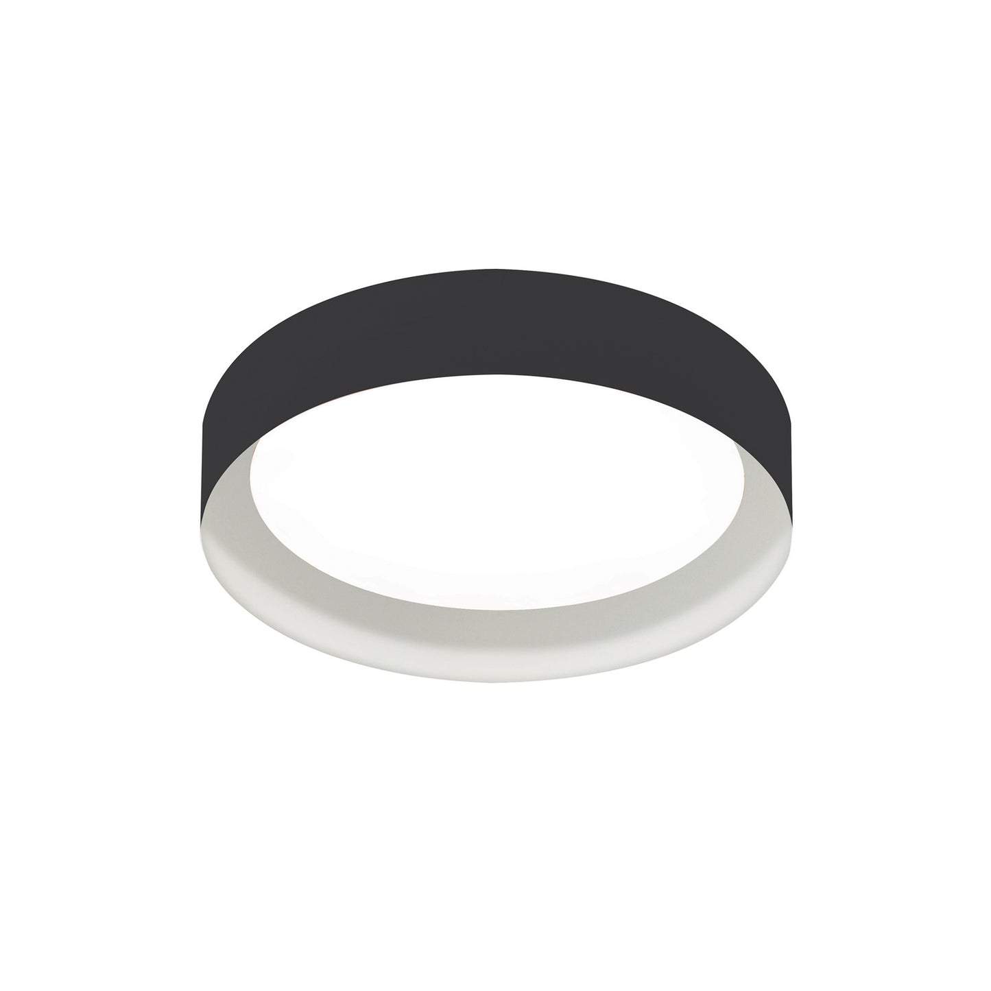 AFX Lighting Reveal 1Lt 12" Flush Mount, Black, White, White