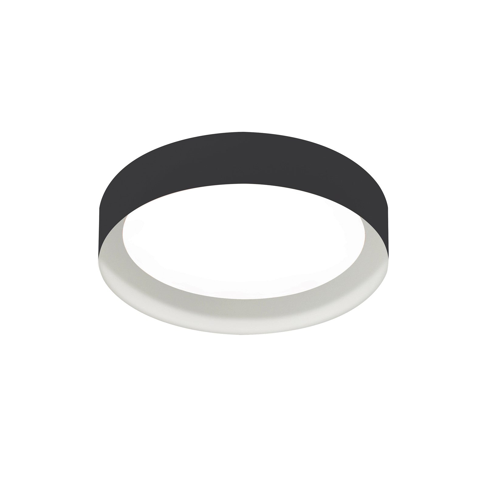 AFX Lighting Reveal 1Lt 12" Flush Mount, Black, White, White