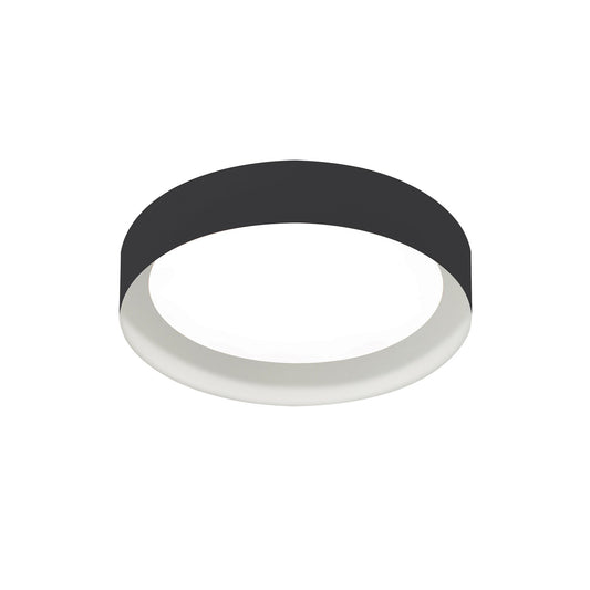 AFX Lighting Reveal 1Lt 12" Flush Mount, Black, White, White