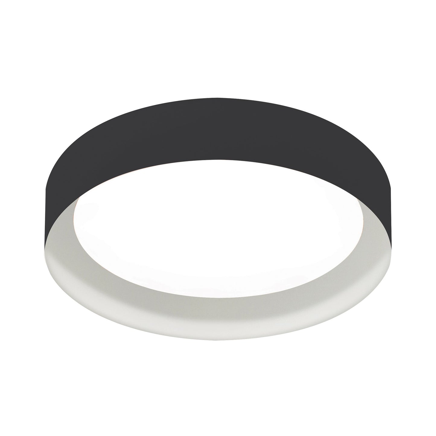 AFX Lighting Reveal 1Lt 16" Flush Mount, Black, White, White