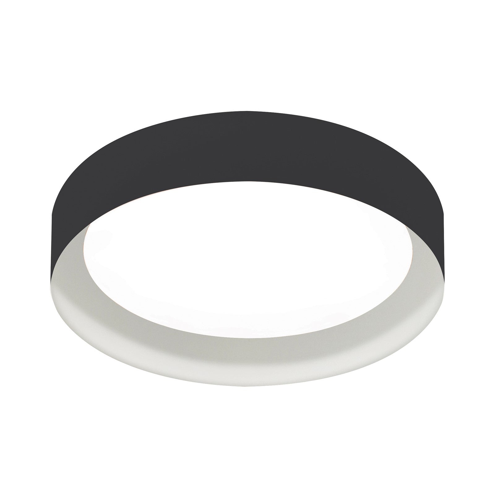 AFX Lighting Reveal 1Lt 16" Flush Mount, Black, White, White