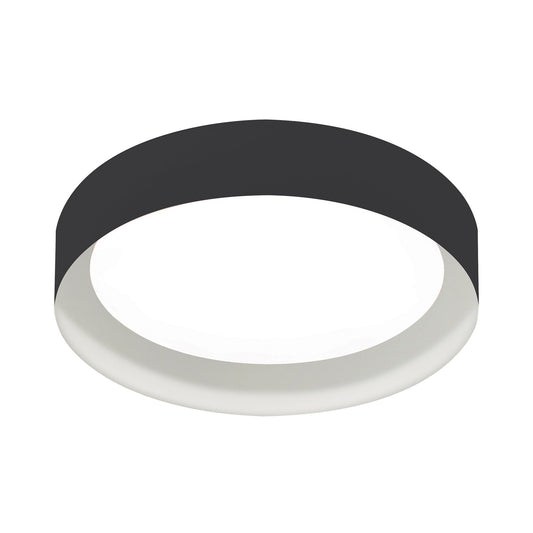 AFX Lighting Reveal 1Lt 16" Flush Mount, Black, White, White