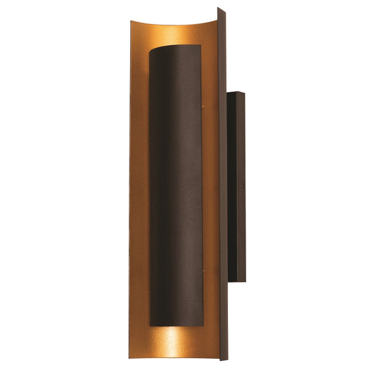 AFX Lighting Reveal 1 Light 5" Wall Sconce, Black, Gold/White