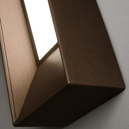 AFX Lighting Rowan 1 Light 20" LED Wall Sconce, Bronze/White