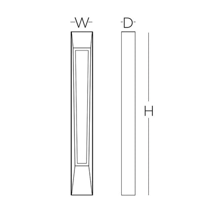 AFX Lighting Rowan 1Lt 20" LED Wall Sconce, Grey/White