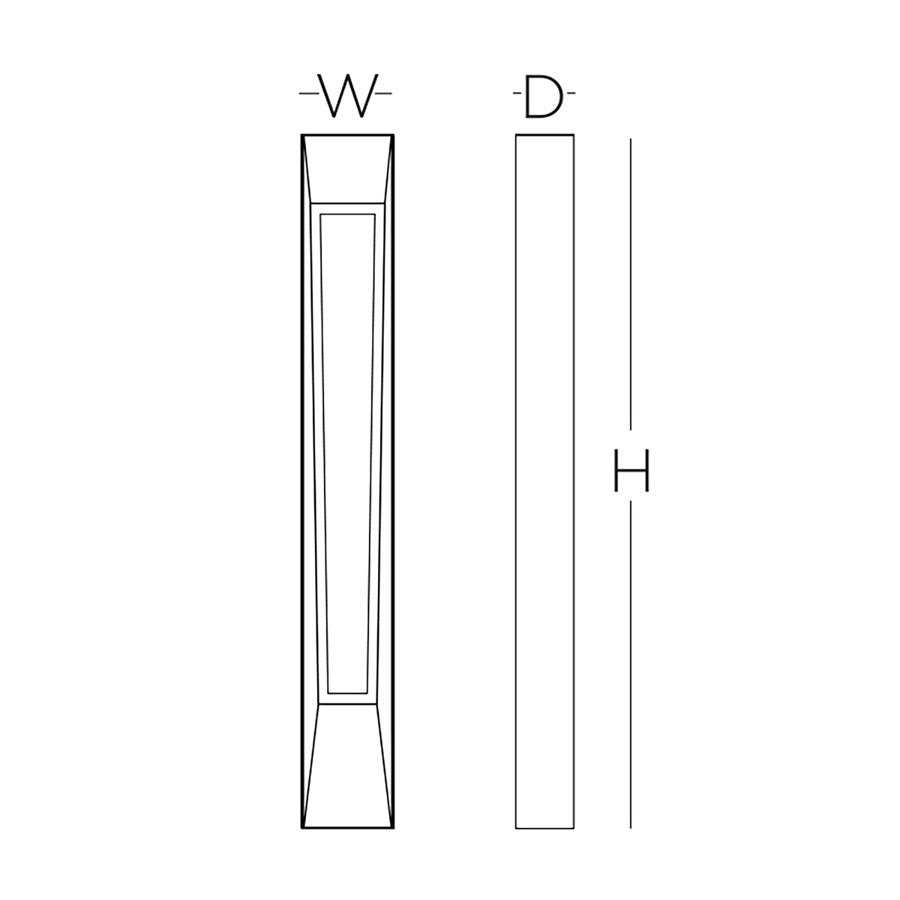 AFX Lighting Rowan 1 Light 36" LED Wall Sconce, Bronze/White