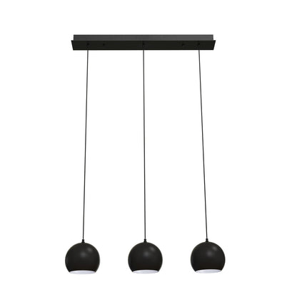 AFX Lighting Roxy 36in 3-Light Linear Pendant | Modern White and White Steel | Kitchen Island & Dining Room | 7.88 x 36 x 6.25 in | Model RXYP08WHLNR3