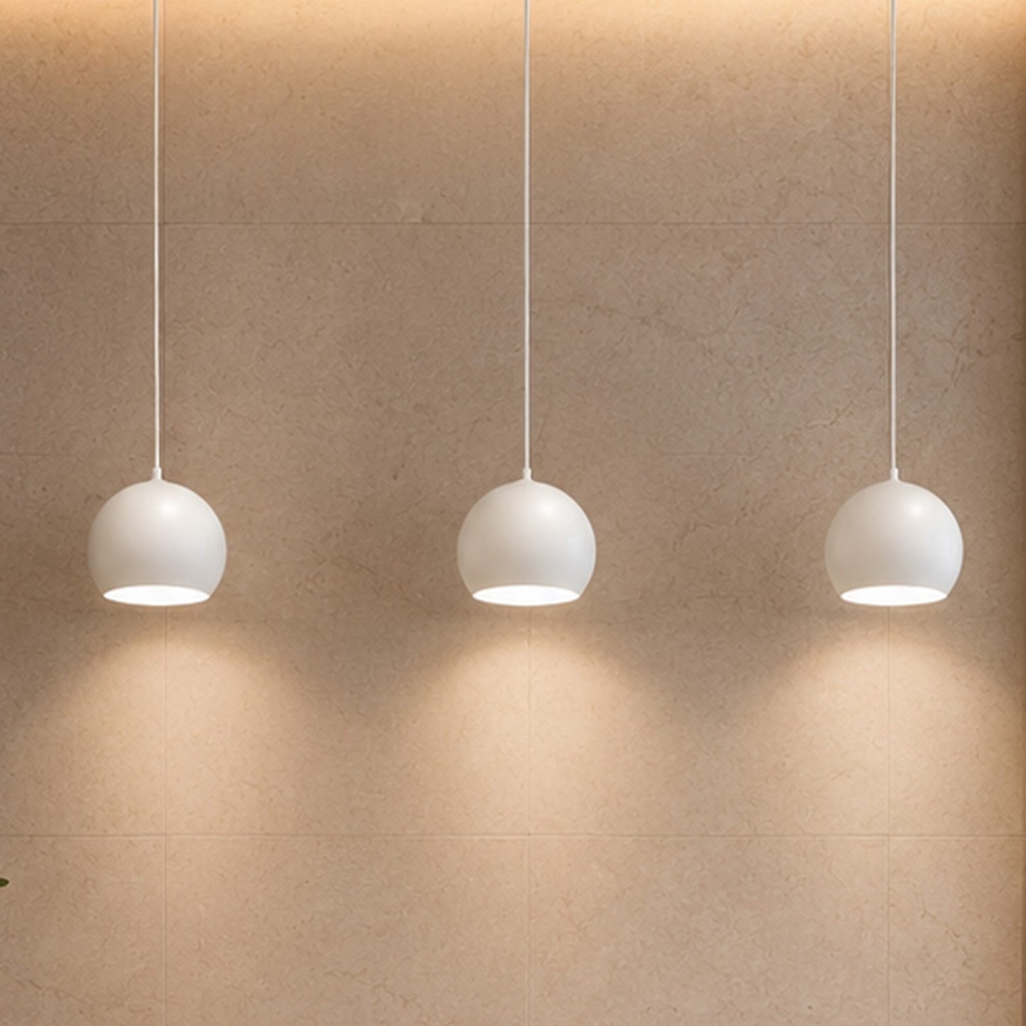 AFX Lighting Roxy 36in 3-Light Linear Pendant | Modern White and White Steel | Kitchen Island & Dining Room | 7.88 x 36 x 6.25 in | Model RXYP08WHLNR3