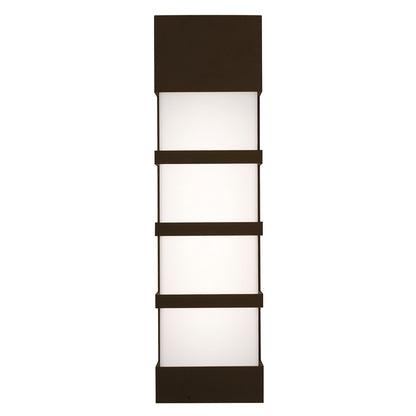 AFX Lighting State 1 Light 17" LED Outdoor Sconce, Bronze/White