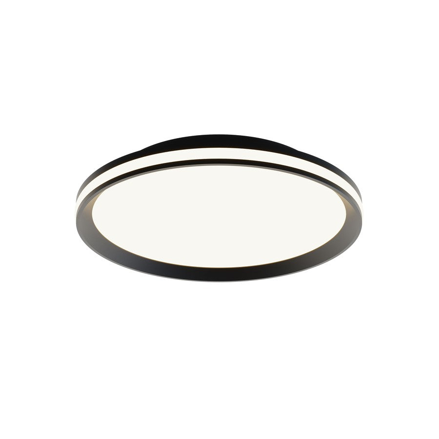 AFX Lighting Sona 1LT 16'' LED Flush Mount, Black/White - SNAF16LAJD1BK