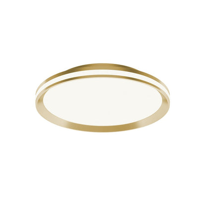 AFX Lighting Sona 1LT 16'' LED Flush Mount, Satin Brass/White - SNAF16LAJD1SB