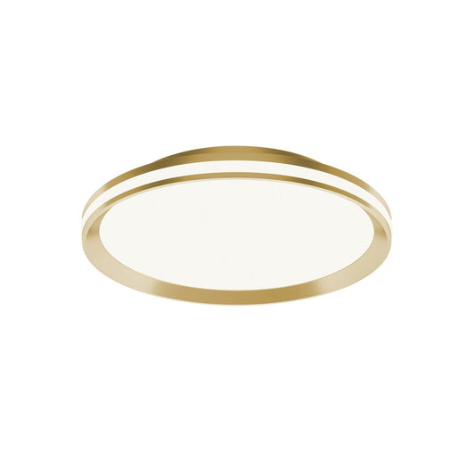 AFX Lighting Sona 1LT 16'' LED Flush Mount, Satin Brass/White - SNAF16LAJD1SB