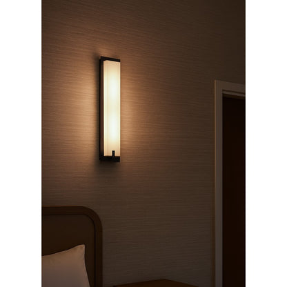 AFX Lighting Sinclair 1 Light 18" LED Wall Sconce, Black/White
