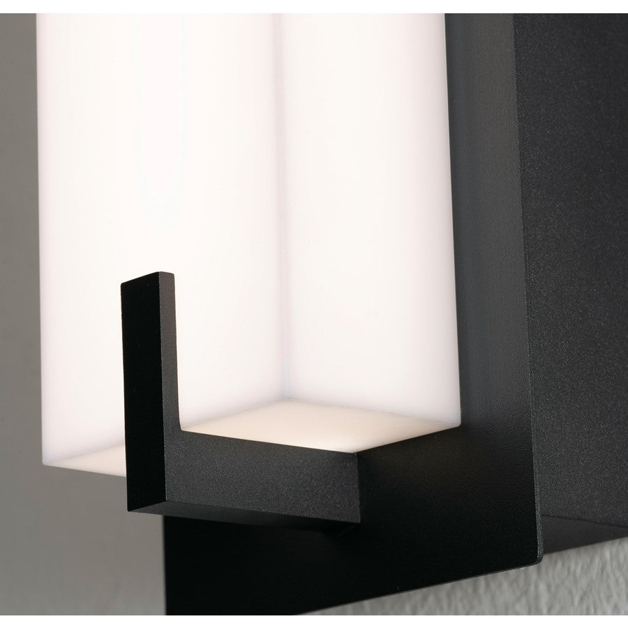 AFX Lighting Sinclair 1 Light 18" LED Wall Sconce, Black/White
