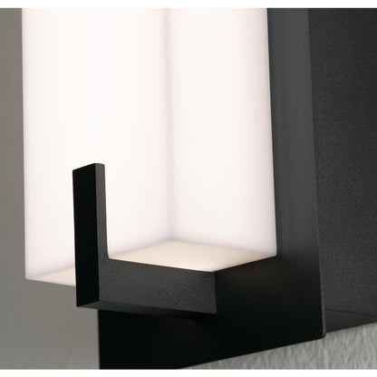AFX Lighting Sinclair 1 Light 18" LED Wall Sconce, Black/White