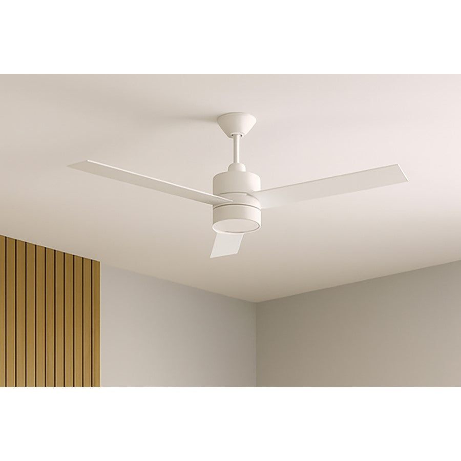 AFX Lighting Santo 1Lt 52" 3 Blade LED Ceiling Fan, WH/FR