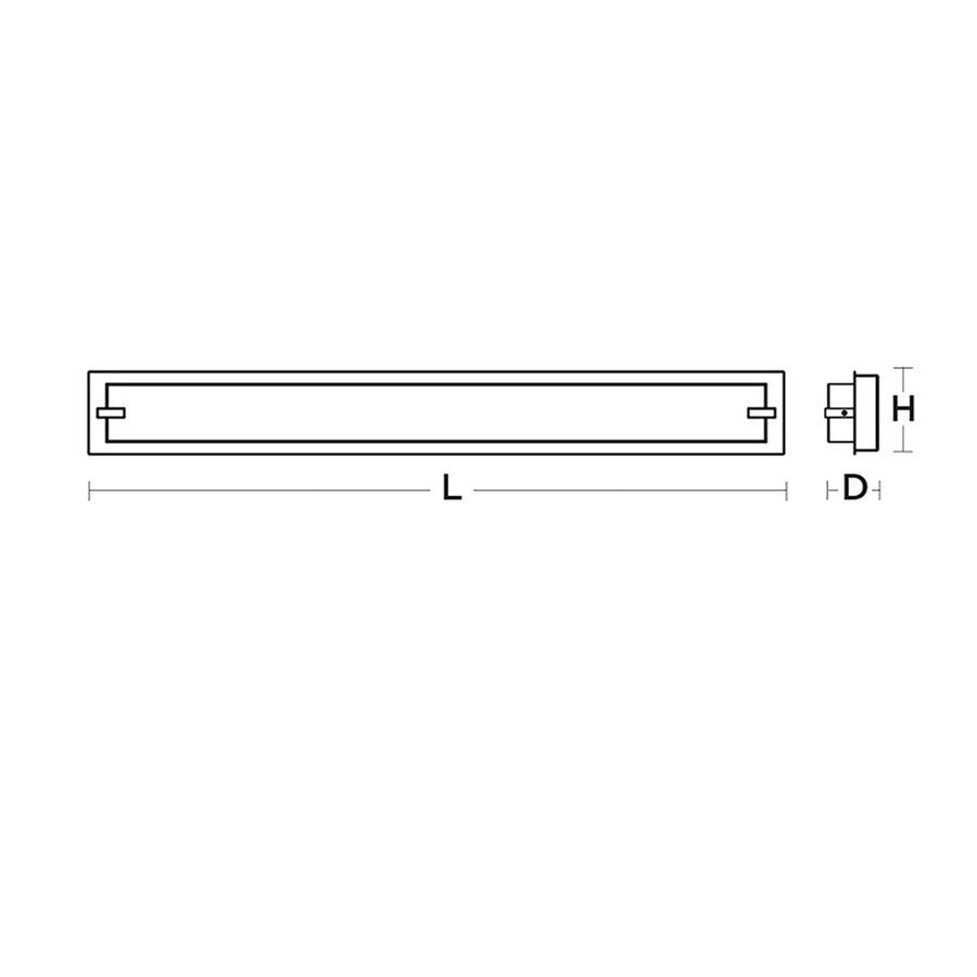AFX Lighting Sinclair 1 Light 24" LED Vanity Light, Black/White