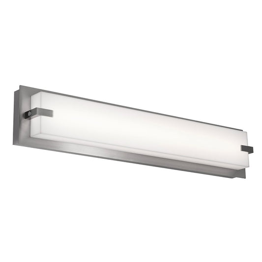 AFX Lighting Sinclair 1Lt 24" LED Vanity Light, Nickel/White - SNV2405LAJUDSN