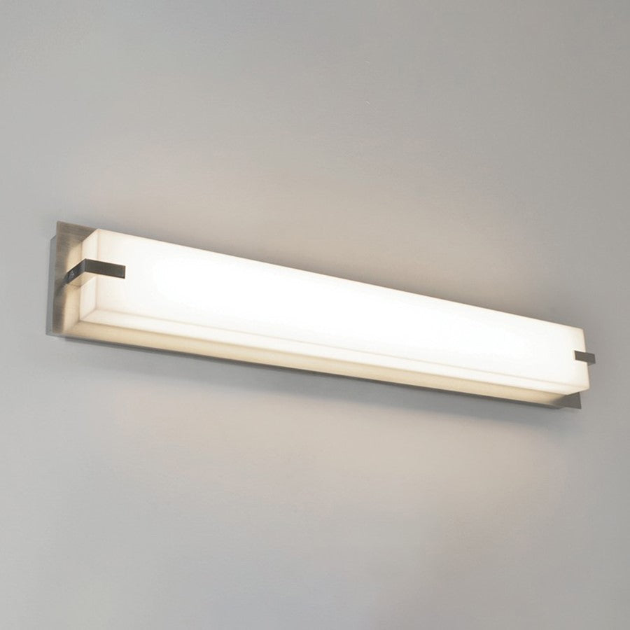 LED Bathroom Vanity Light, Satin Nickel