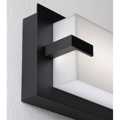 AFX Lighting Sinclair 1 Light 36" LED Vanity Light, Black/White
