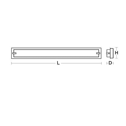 AFX Lighting Sinclair 1 Light 36" LED Vanity Light, Black/White