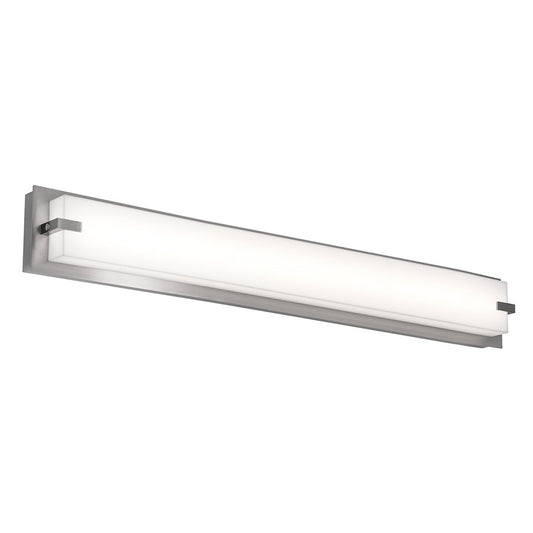 AFX Lighting Sinclair 1Lt 36" LED Vanity Light, Nickel/White - SNV3605LAJUDSN