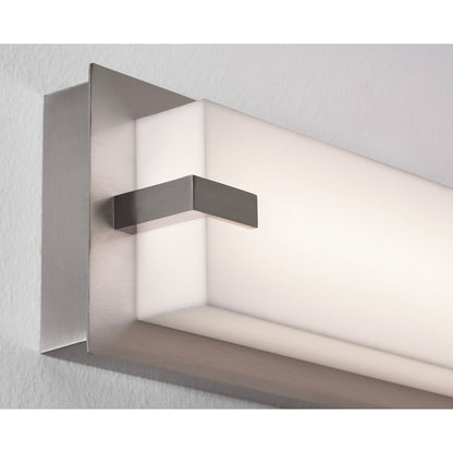 AFX Lighting Sinclair 1Lt 36" LED Vanity Light, Nickel/White