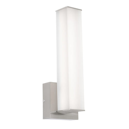 AFX Lighting Tad 1Lt 14" LED Wall Sconce, Nickel/Frosted - TADS0514LAJUDSN