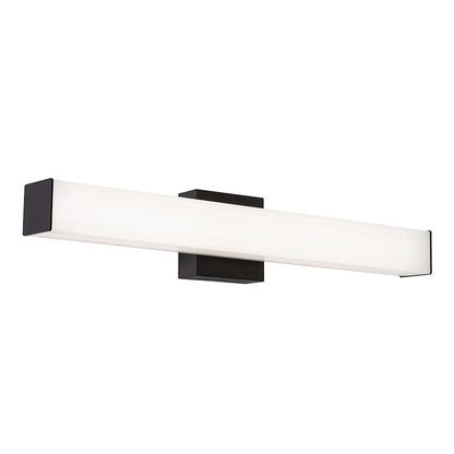 AFX Lighting Tad 1 Light 24" Vanity, Black/Frosted - TADV2404LAJUDBK