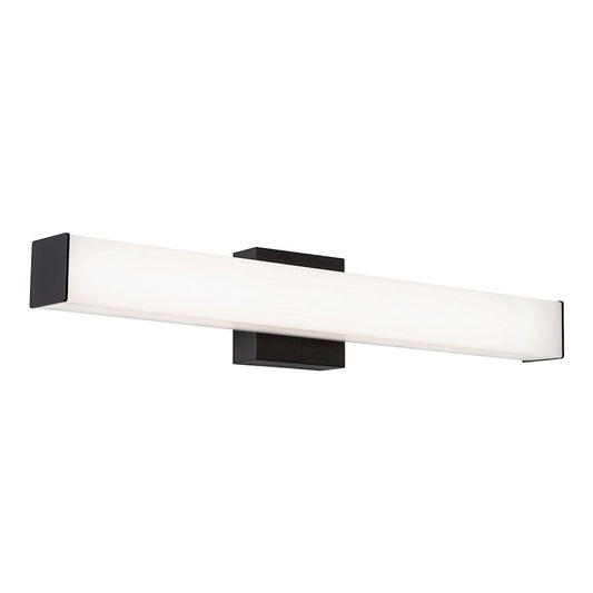 AFX Lighting Tad 1 Light 24" Vanity, Black/Frosted - TADV2404LAJUDBK