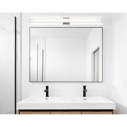 AFX Lighting Tad 1 Light 48" Vanity Light, Nickel/Frosted