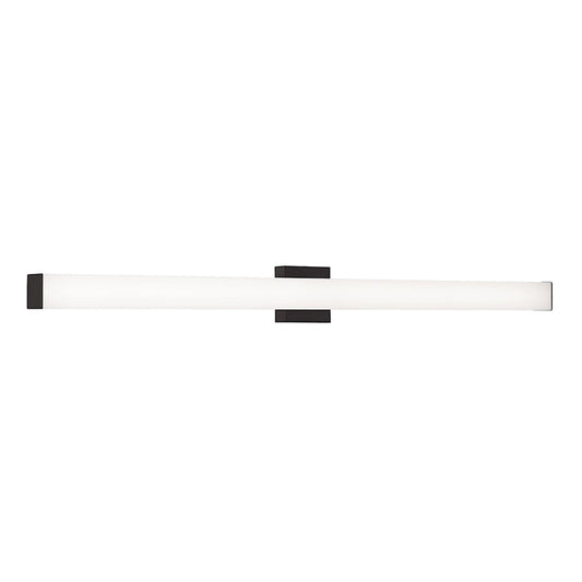 AFX Lighting Tad 1 Light 48" Vanity, Black/Frosted - TADV4804LAJUDBK