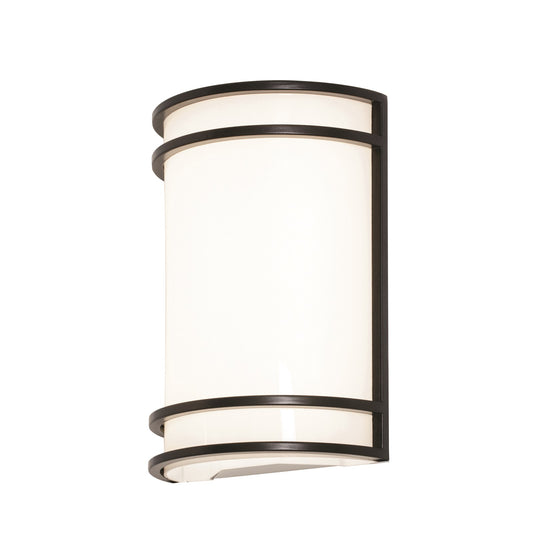 AFX Lighting Ventura 1Lt 7.2" Outdoor Wall Sconce, Black/White