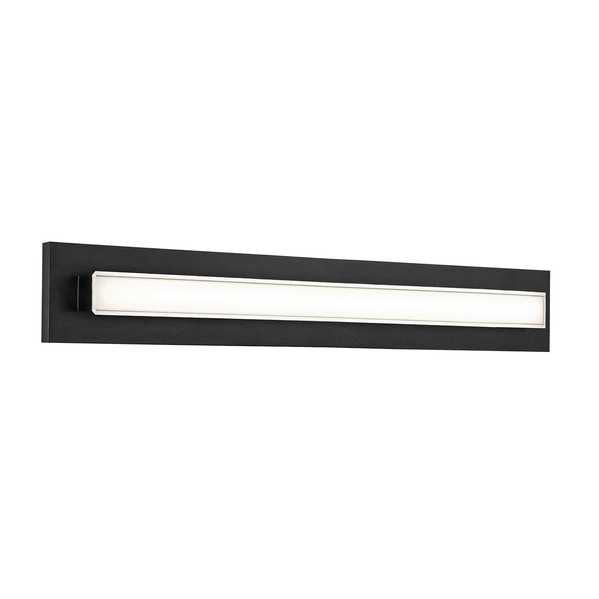 AFX Vogue 39in LED Vanity Light | Modern Black Steel and Clear Glass | Bathroom & Powder Room | 1800 Lumens, 5-CCT Dimmable | Model VOGV3607LAJUDBK