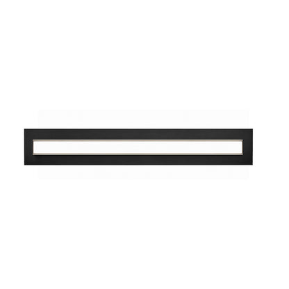 AFX Vogue 39in LED Vanity Light | Modern Black Steel and Clear Glass | Bathroom & Powder Room | 1800 Lumens, 5-CCT Dimmable | Model VOGV3607LAJUDBK