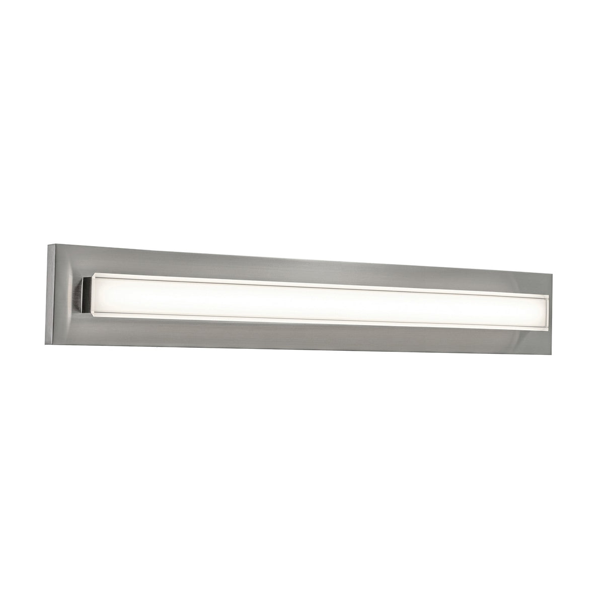 AFX Vogue 39in 1-Light LED Vanity Light | Transitional Satin Nickel and Clear Glass | Bathroom & Powder Room | Model VOGV3607LAJUDSN